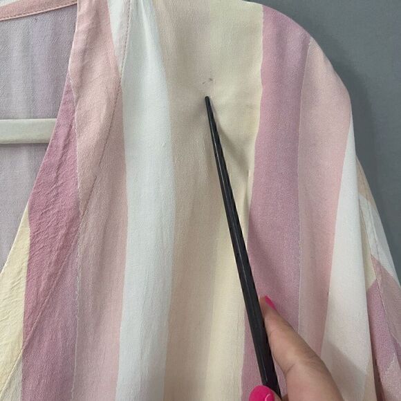 $168 Rails Striped Blouse Womens Small Coastal Chic Beachy Soft Girl Old Money - Picture 8 of 11